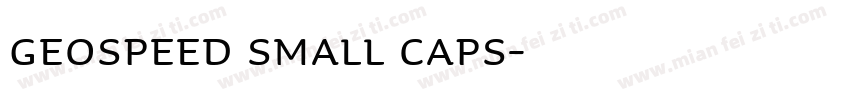 geospeed small caps字体转换